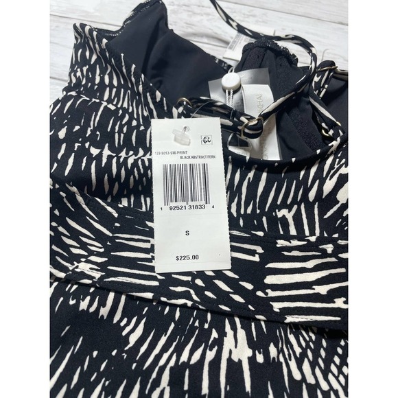 Jonathan Simkhai Noa Swim One Piece Swimsuit Printed Black Underwire Belted S - Picture 7 of 12